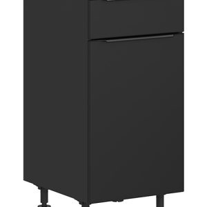 Szafka kuchenna dolna Sole L6 40 cm lewa z szufladą cichy domyk czarny mat 384773 Szafka kuchenna dolna Sole L6 40 cm lewa z szufladą cichy domyk czarny mat 384773