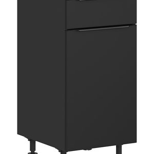 Szafka kuchenna dolna Sole L6 40 cm prawa z szufladą cichy domyk czarny mat 384776 Szafka kuchenna dolna Sole L6 40 cm prawa z szufladą cichy domyk czarny mat 384776