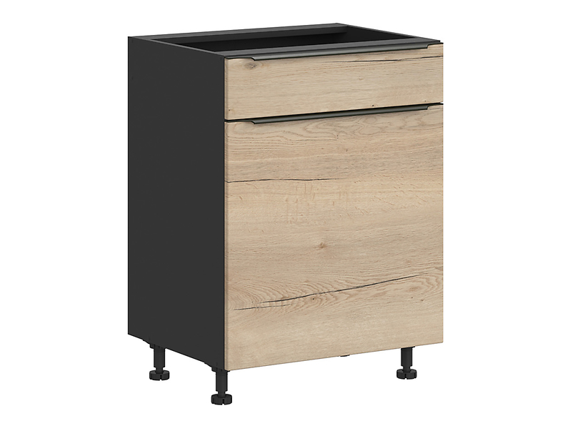 Szafka kuchenna dolna Sole L6 60 cm lewa dąb halifax natura 56546