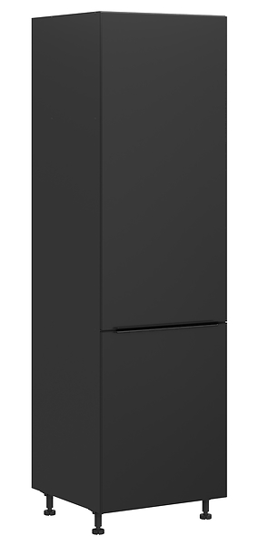 Szafka kuchenna dolna Sole L6 60 cm prawa wysoka czarny mat 185452