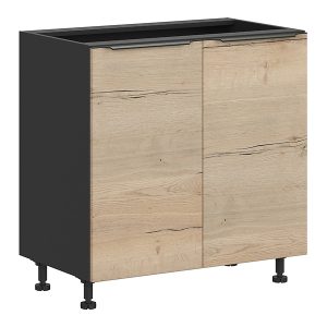 Szafka kuchenna dolna Sole L6 80 cm dwudrzwiowa dąb halifax natura 56506 Szafka kuchenna dolna Sole L6 80 cm dwudrzwiowa dąb halifax natura 56506