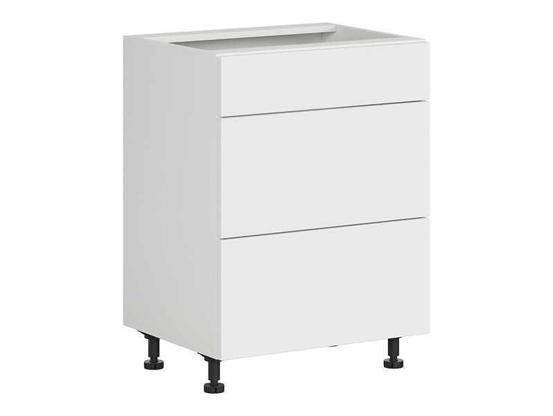 Szafka kuchenna dolna Top Line 2 60 cm z szufladami cichy domyk śnieżny super mat 389504