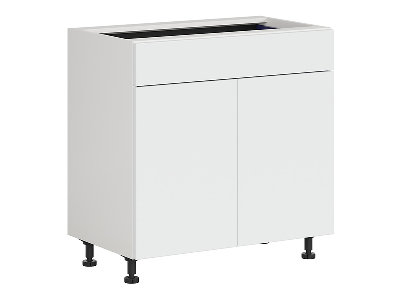 Szafka kuchenna dolna Top Line 2 80 cm dwudrzwiowa z szufladą śnieżny super mat 389502