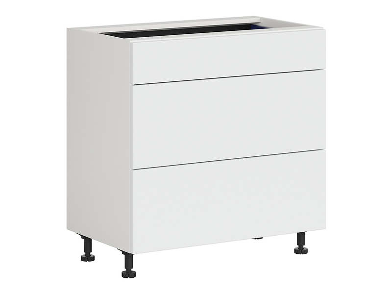 Szafka kuchenna dolna Top Line 2 80 cm z szufladami cichy domyk śnieżny super mat 389512