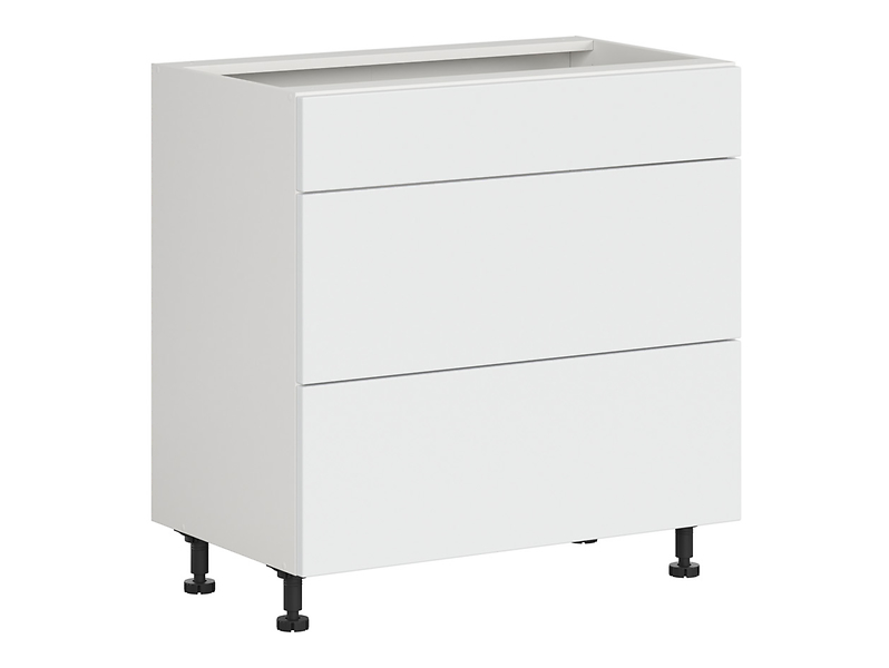 Szafka kuchenna dolna Top Line 2 80 cm z szufladami cichy domyk śnieżny super mat 389505