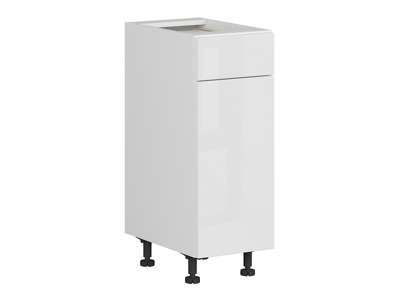 Szafka kuchenna dolna Top Line 30 cm lewa z szufladą cichy domyk biały połysk 383776