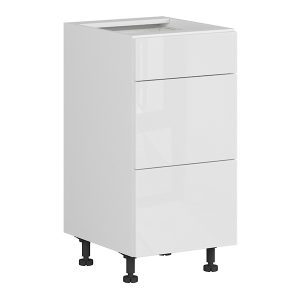 Szafka kuchenna dolna Top Line 40 cm z szufladami cichy domyk biały połysk 383792