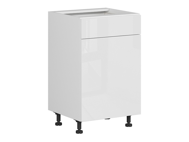 Szafka kuchenna dolna Top Line 50 cm lewa z szufladą biały połysk 36820