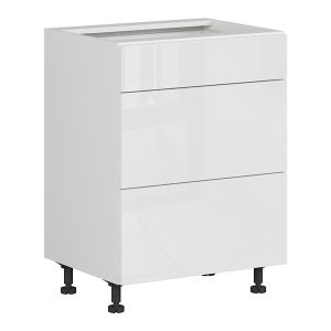 Szafka kuchenna dolna Top Line 60 cm z szufladami biały połysk 679390