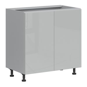 Szafka kuchenna dolna Top Line 80 cm dwudrzwiowa szary połysk 38566