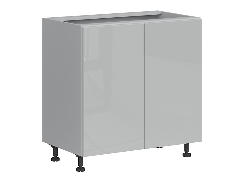 Szafka kuchenna dolna Top Line 80 cm dwudrzwiowa szary połysk 38566