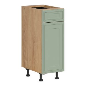 Szafka kuchenna dolna Verdi 30 cm prawa z szufladą cichy domyk dąb hikora/szałwia mat 926282
