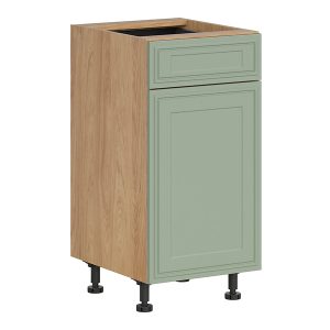 Szafka kuchenna dolna Verdi 40 cm lewa z szufladą cichy domyk dąb hikora/szałwia mat 926415 Szafka kuchenna dolna Verdi 40 cm lewa z szufladą cichy domyk dąb hikora/szałwia mat 926415